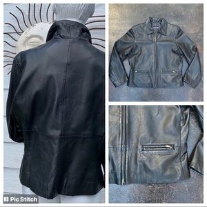 COPY - SOFT BLACK LEATHER JACKET-CLASSIC